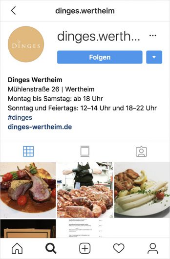 Instagram Feed Dinges